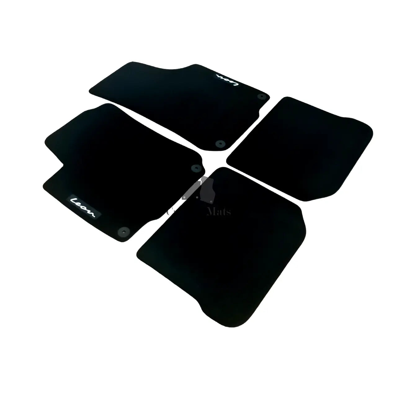 Car Floor Mats For Seat Leon MK1 Velour Waterproof Black Carpet Rugs Auto Liners