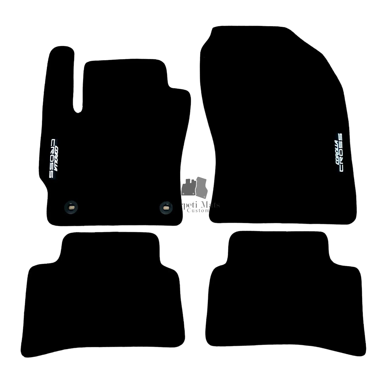 Car Floor Mats For Toyota Corolla CROSS Velour Waterproof Black Carpet Rugs New