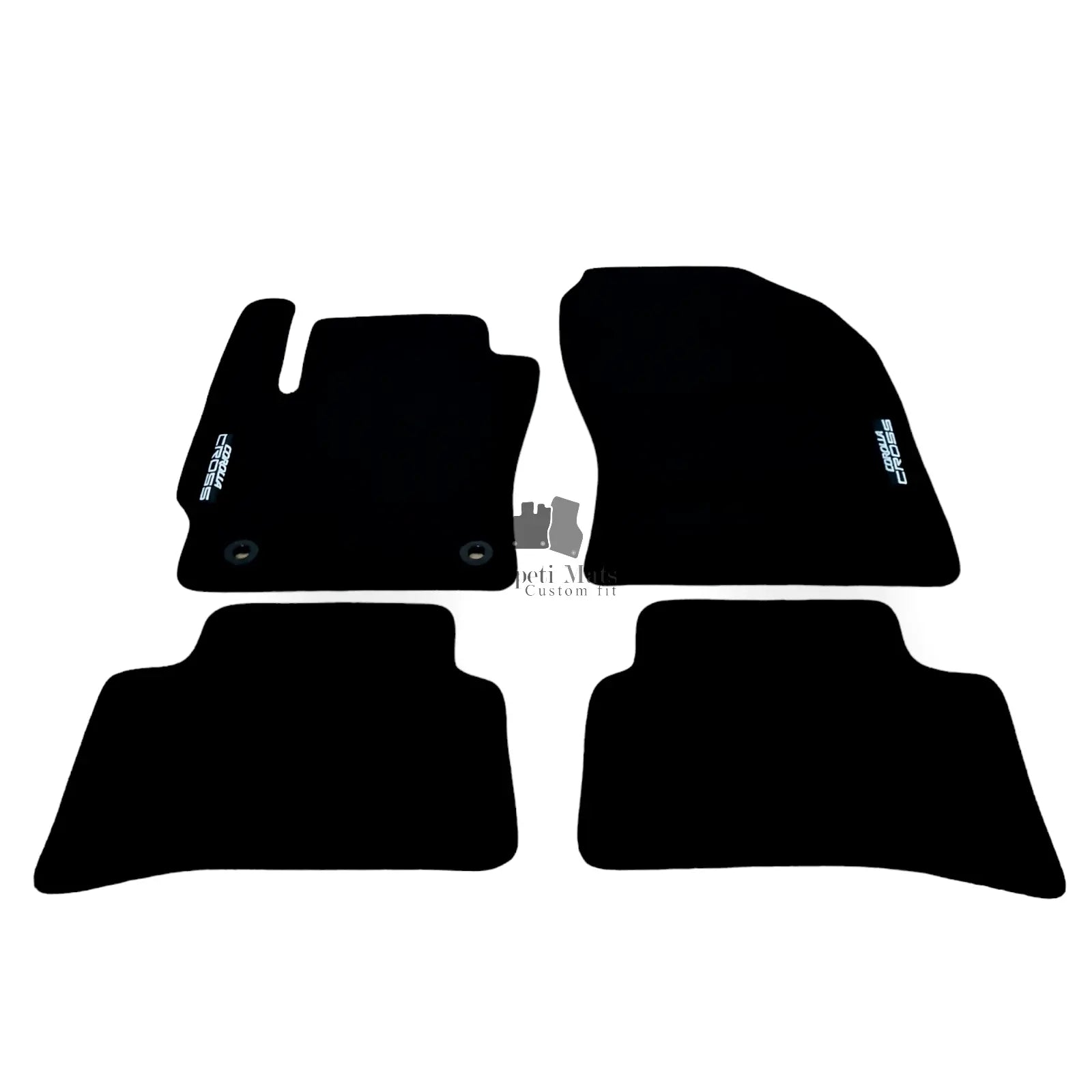 Car Floor Mats For Toyota Corolla CROSS Velour Waterproof Black Carpet Rugs New