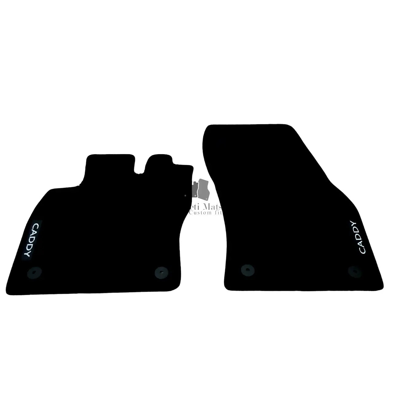 Car Floor Mats For VW Caddy VAN Velour Waterproof Black Carpet Auto Liners NEW