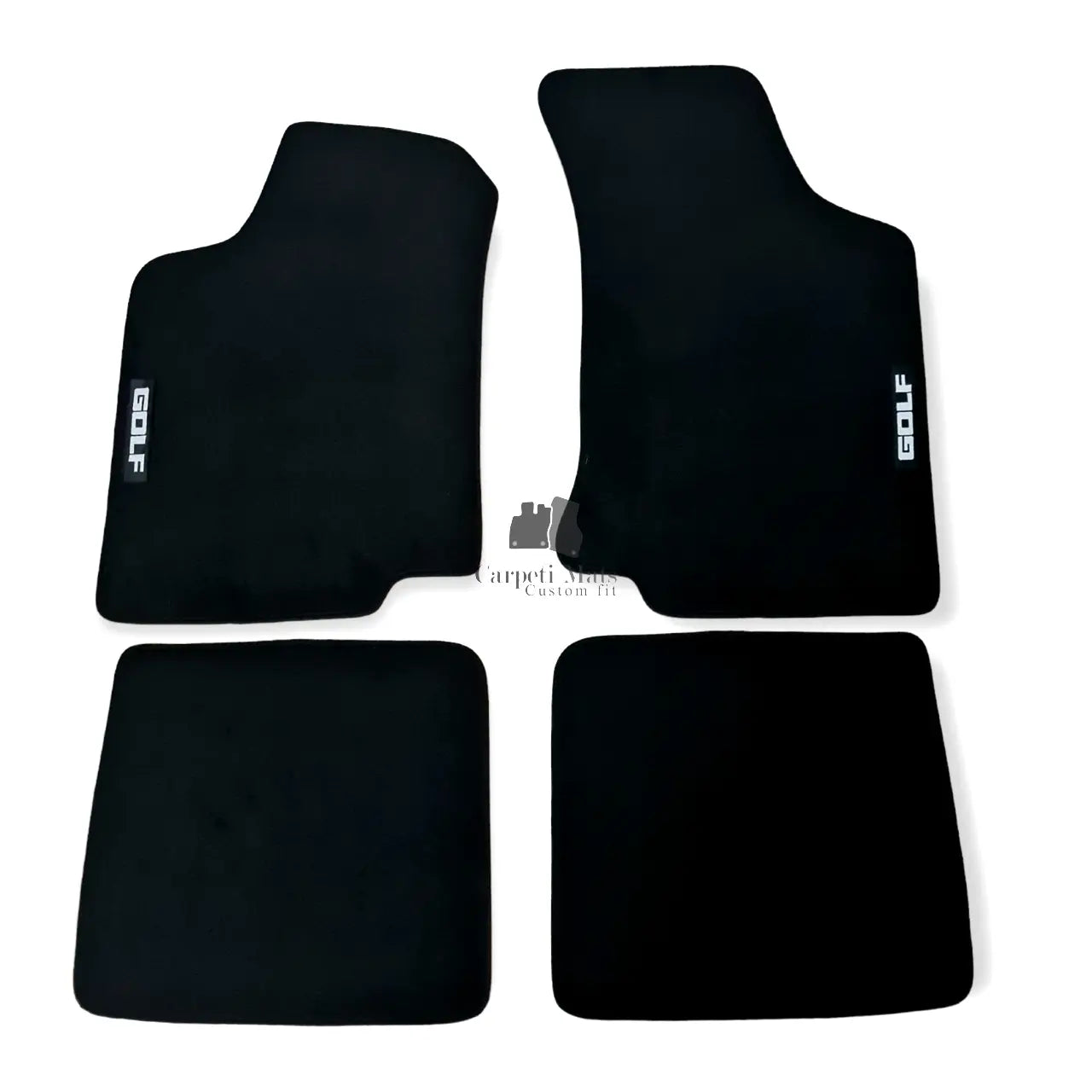 Car Floor Mats For VW Golf MK3 Velour Waterproof Black Carpet Rugs Auto Liners