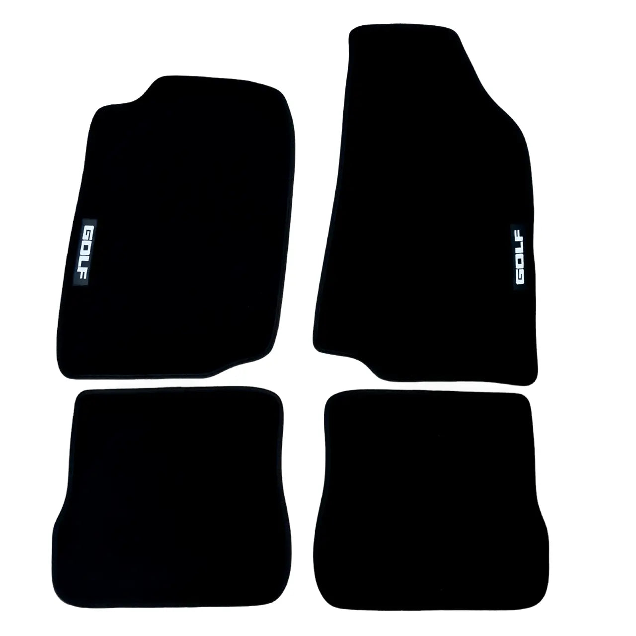 Car Floor Mats For VW Golf Mk2 Velour Waterproof Black Carpet Rugs Auto Liners