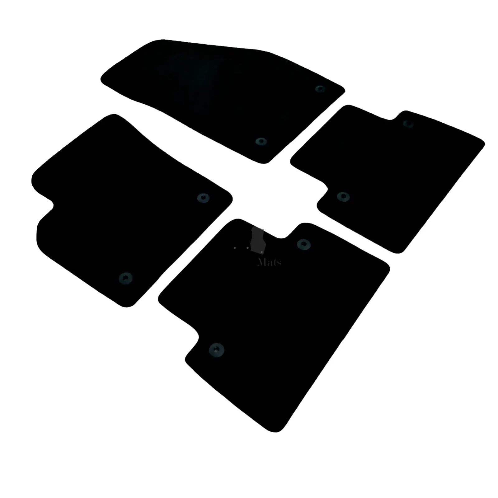 Car Floor Mats For Volvo S40 Velour Waterproof Black Carpet Rugs Auto Liners New