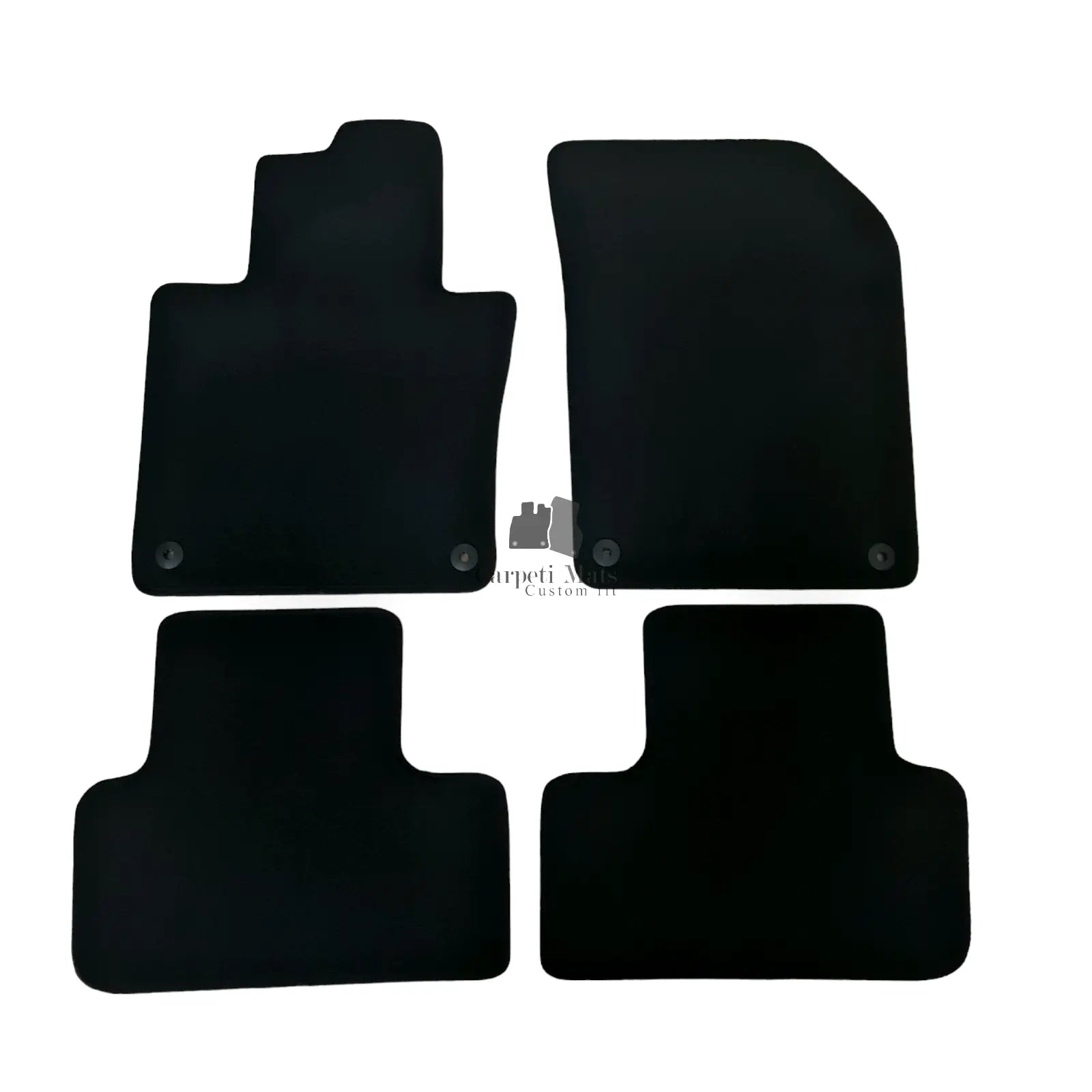 Car Floor Mats For Volvo XC60 Velour Waterproof Black Carpet Rugs Auto Liners 4p