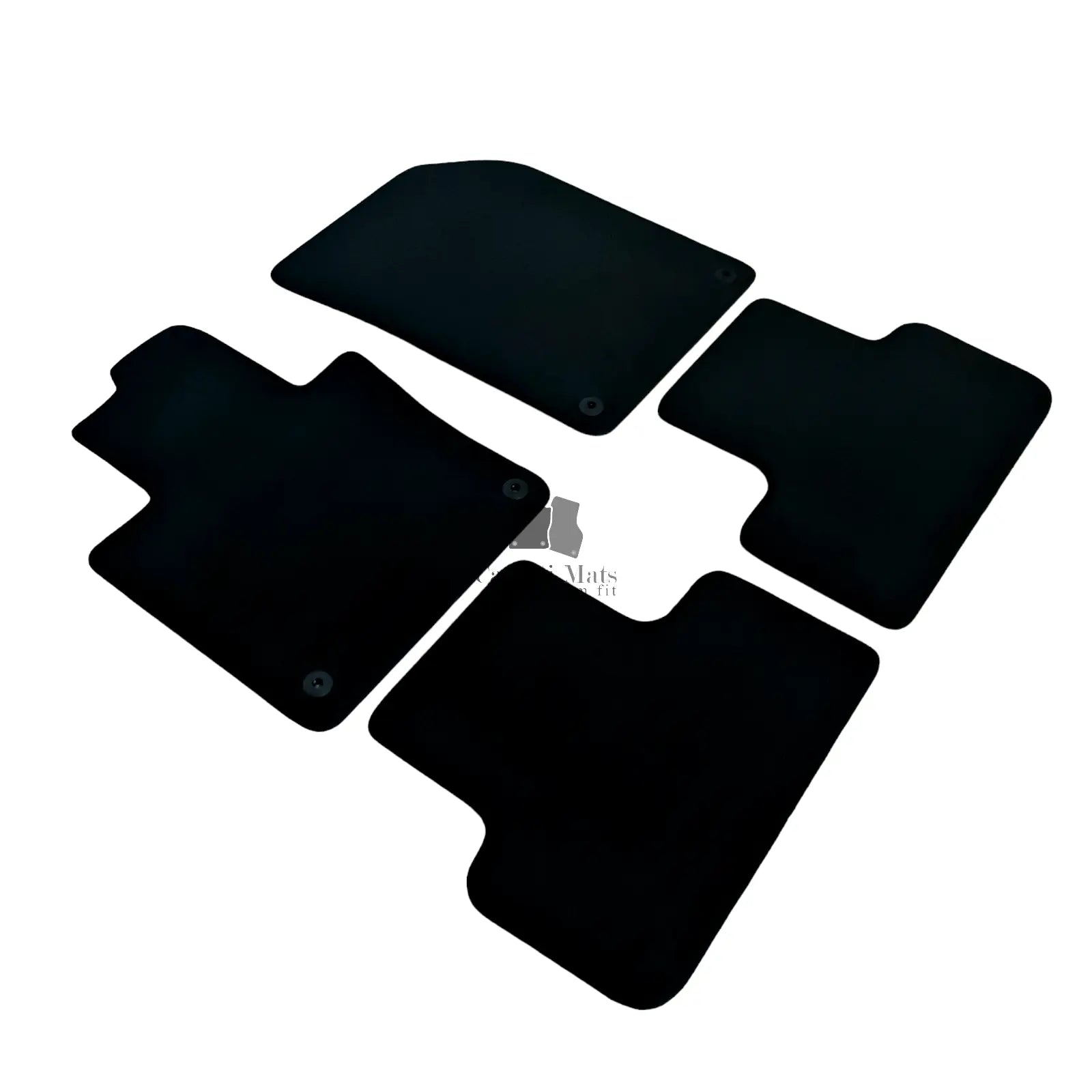 Car Floor Mats For Volvo XC60 Velour Waterproof Black Carpet Rugs Auto Liners 4p