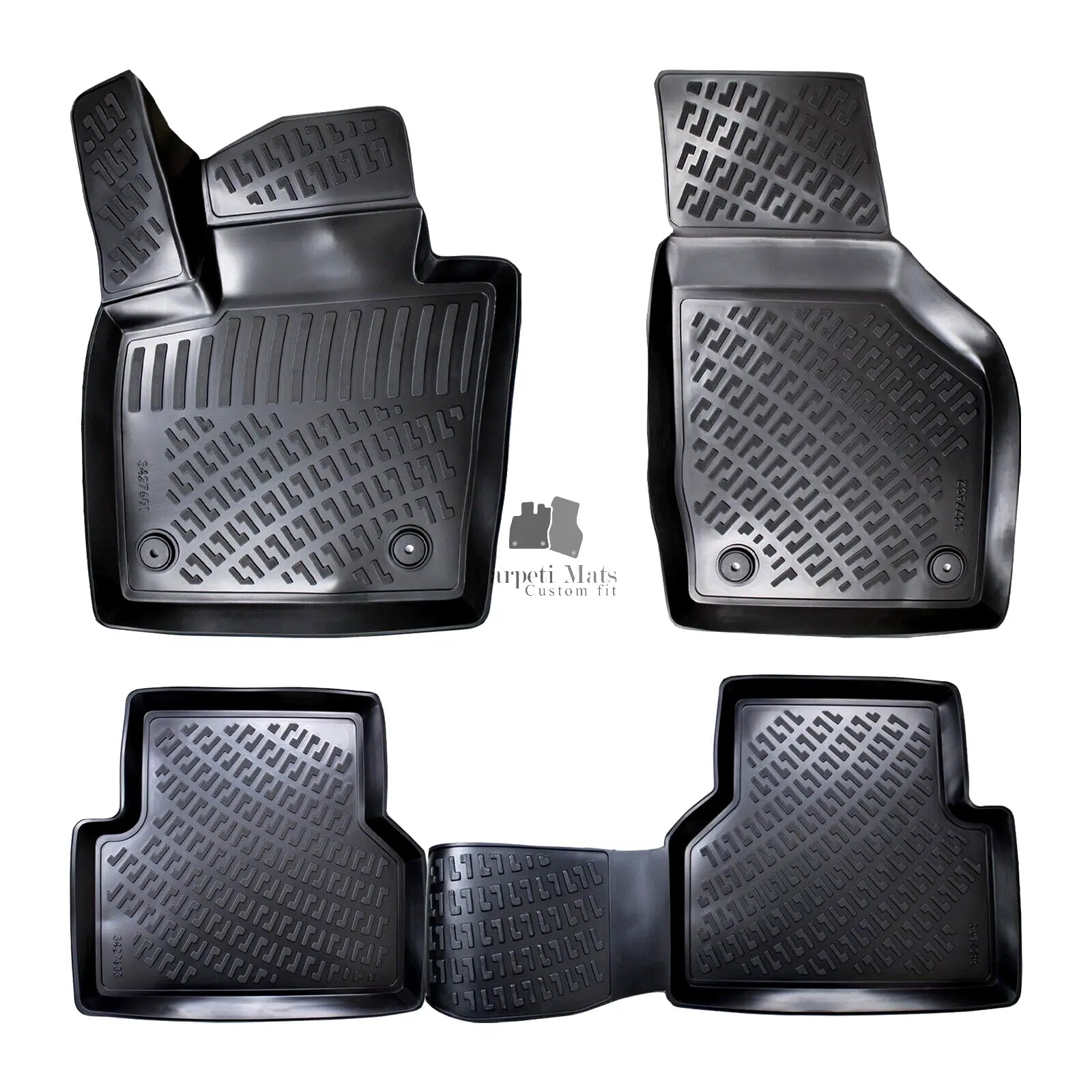 Car Floor Mats Liners For Audi Q3 2011-2018 All Season Heavy Duty 3D Auto Rugs