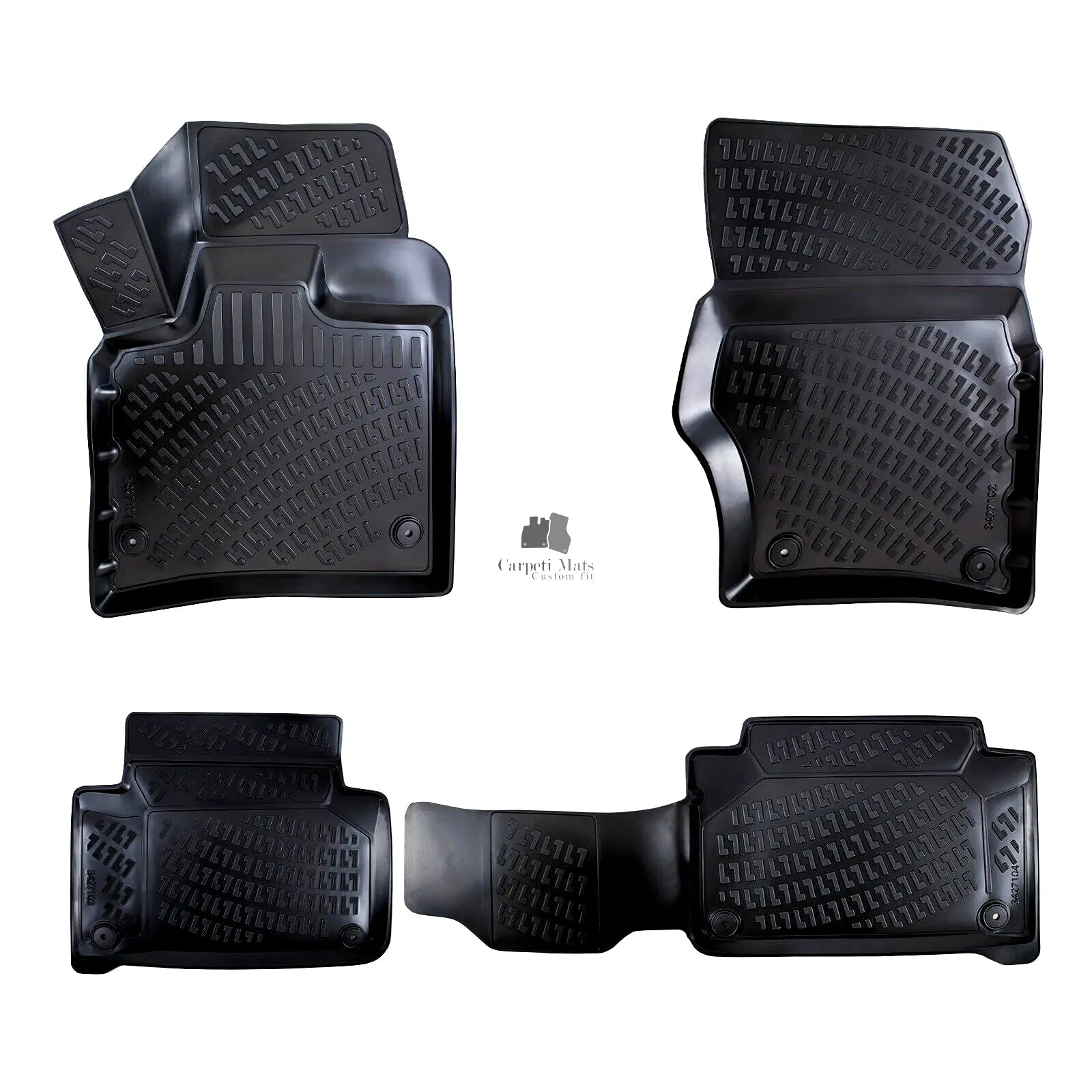 Car Floor Mats Liners For Audi Q7 2006-2015 All Season Heavy Duty 3D Auto Rugs