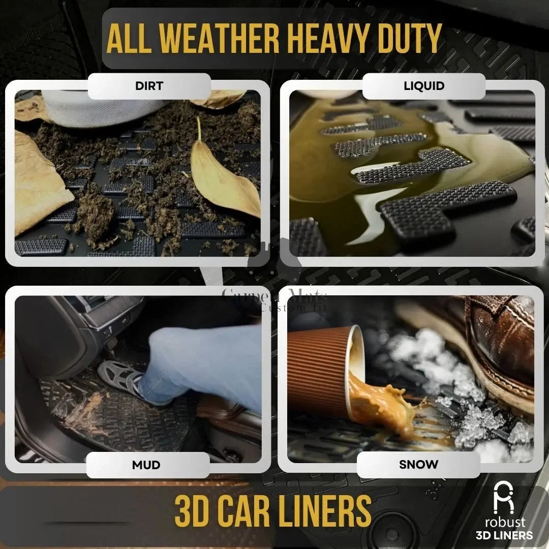 Car Floor Mats Liners For Citroen Berlingo 1996-2002 All Season Heavy Duty Rugs