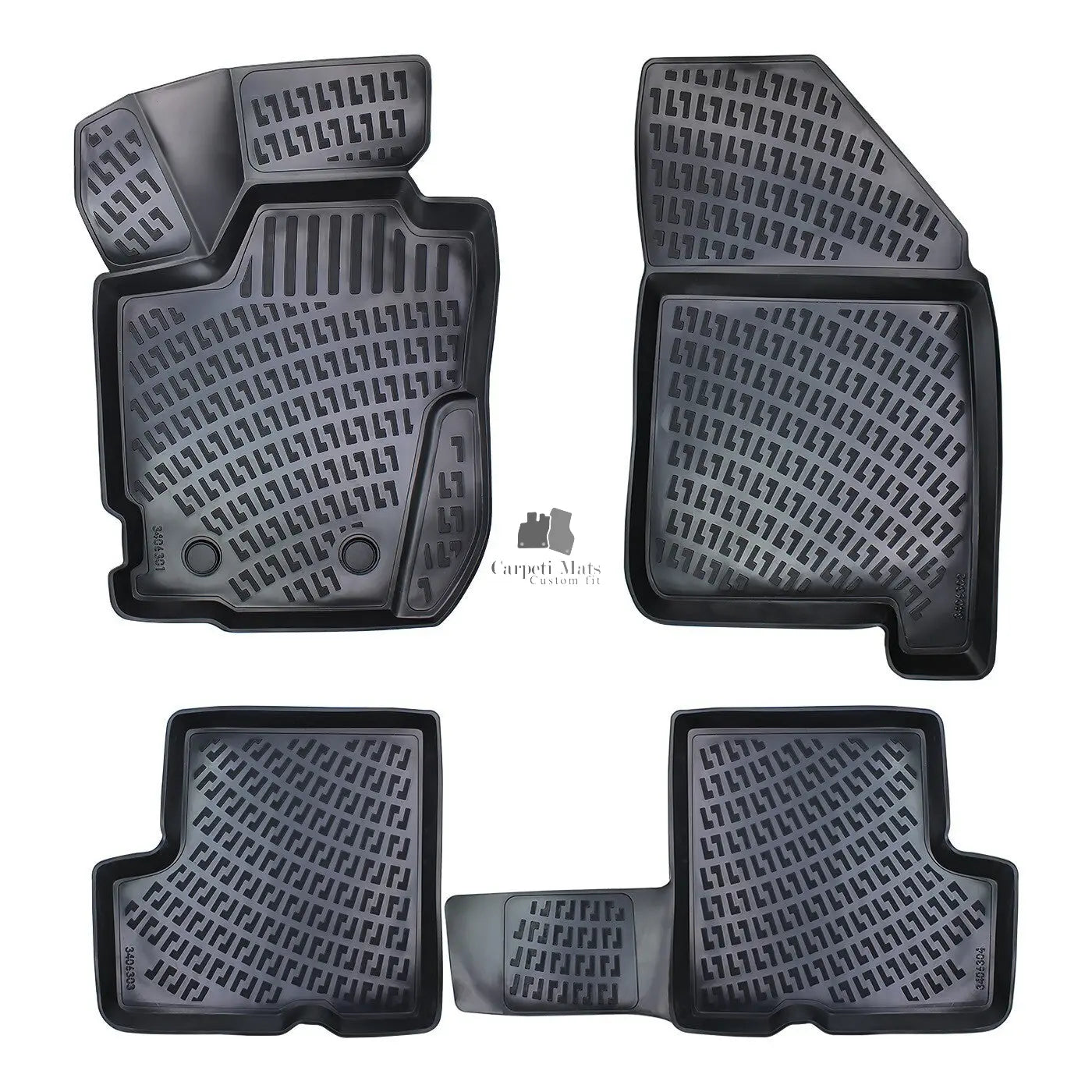 Car Floor Mats Liners For Dacia Duster 2018-2022 4x4 All Season Heavy Duty Rugs