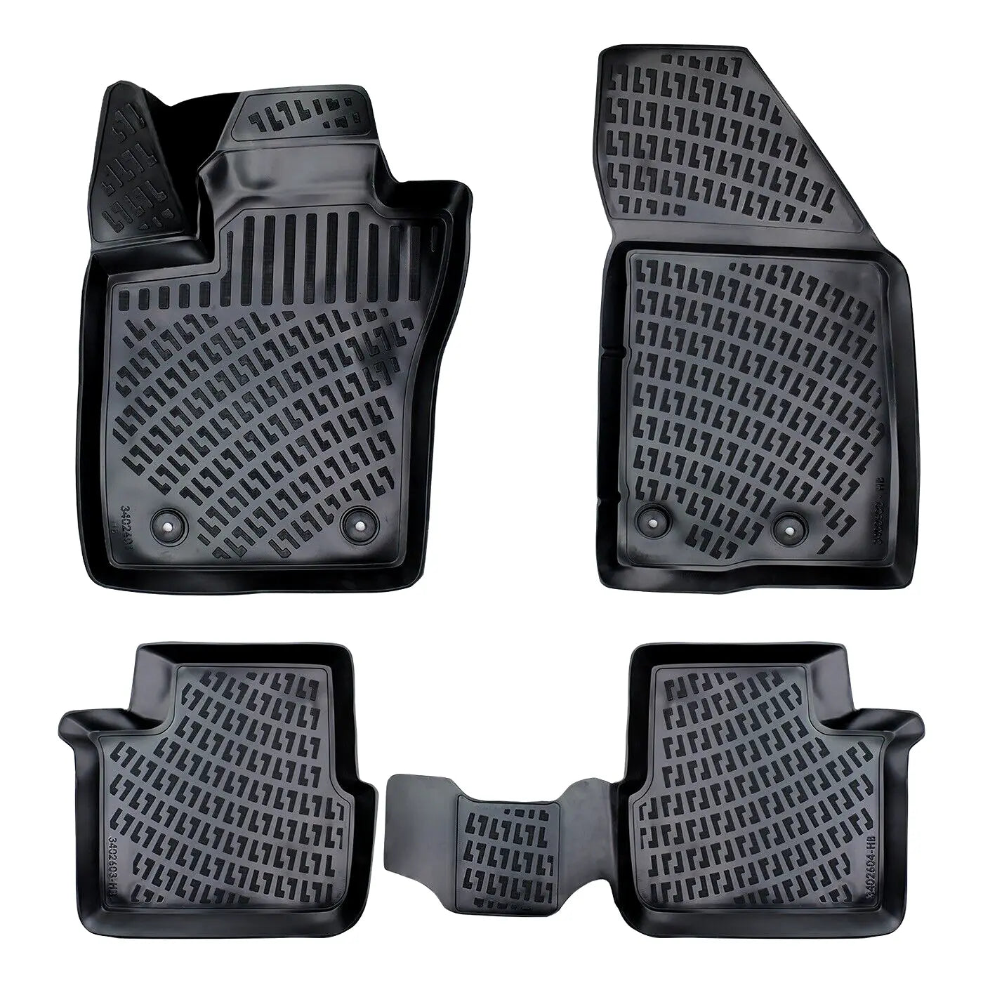 Car Floor Mats Liners For Fiat Egea 2015-2024 All Season Heavy Duty 3D Auto Rugs