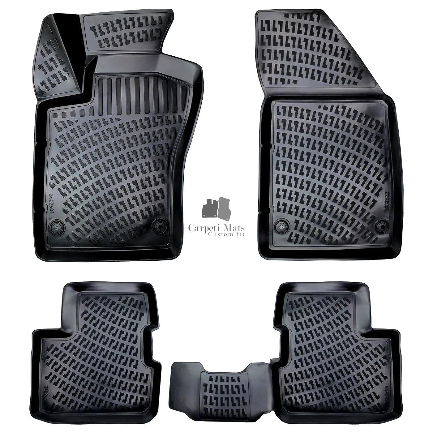 Car Floor Mats Liners For Fiat Egea 2015-2024 All Season Heavy Duty 3d Auto Rugs