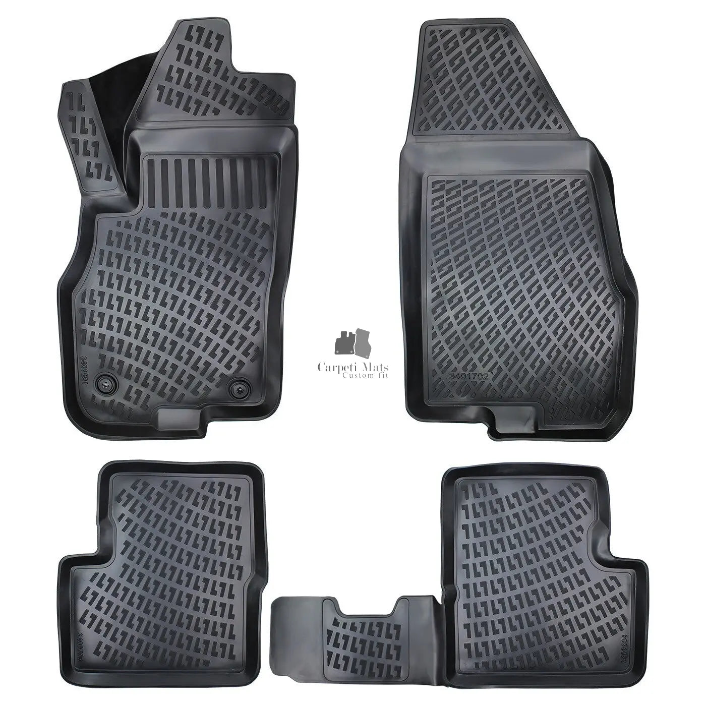 Car Floor Mats Liners For Fiat Grande Punto 2005-2013 All Season Heavy Duty Rugs