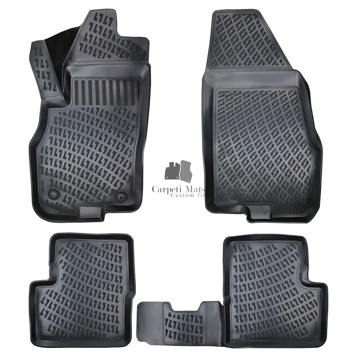 Car Floor Mats Liners For Fiat Punto 2005-2015 All Season Heavy Duty Auto Rugs