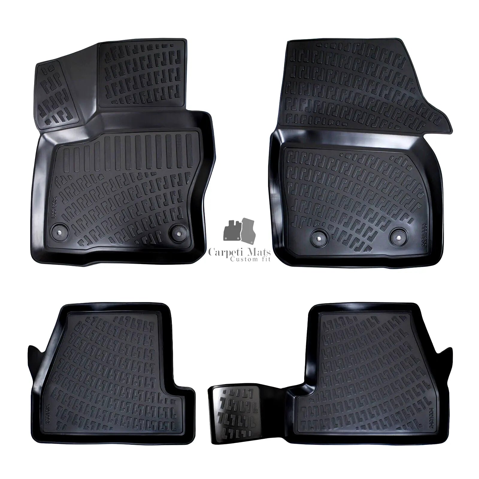 Car Floor Mats Liners For Ford Focus 2011-2014 All Season Heavy Duty Auto Rugs