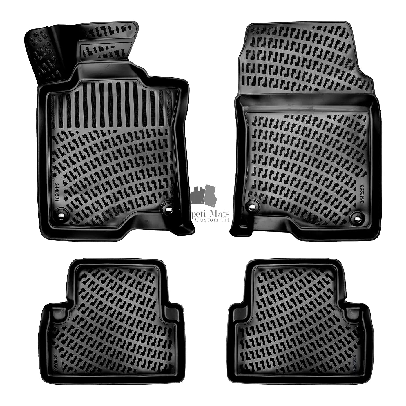 Car Floor Mats Liners For Honda Accord 2008-2015 All Season Heavy Duty Auto Rugs