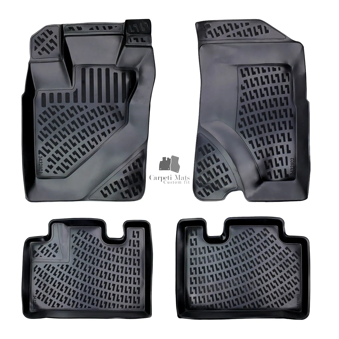 Car Floor Mats Liners For Honda CRV 2002-2006 All Season Heavy Duty 3D Auto Rugs