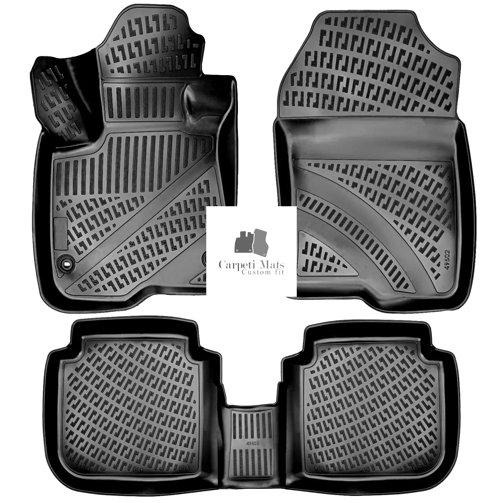 Car Floor Mats Liners For Honda CRV 2023-2025 All Season Heavy Duty 3D Auto Rugs