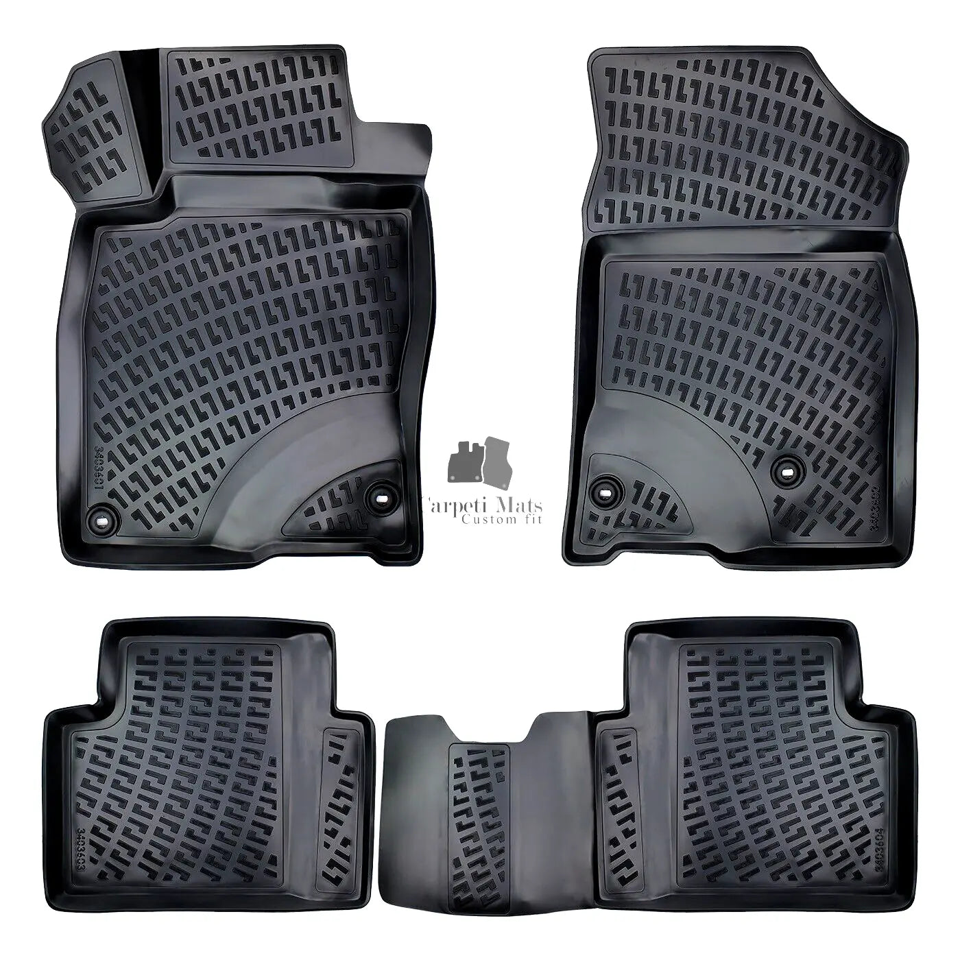 Car Floor Mats Liners For Honda Civic Sedan 2016-2021 All Season Heavy Duty Rugs
