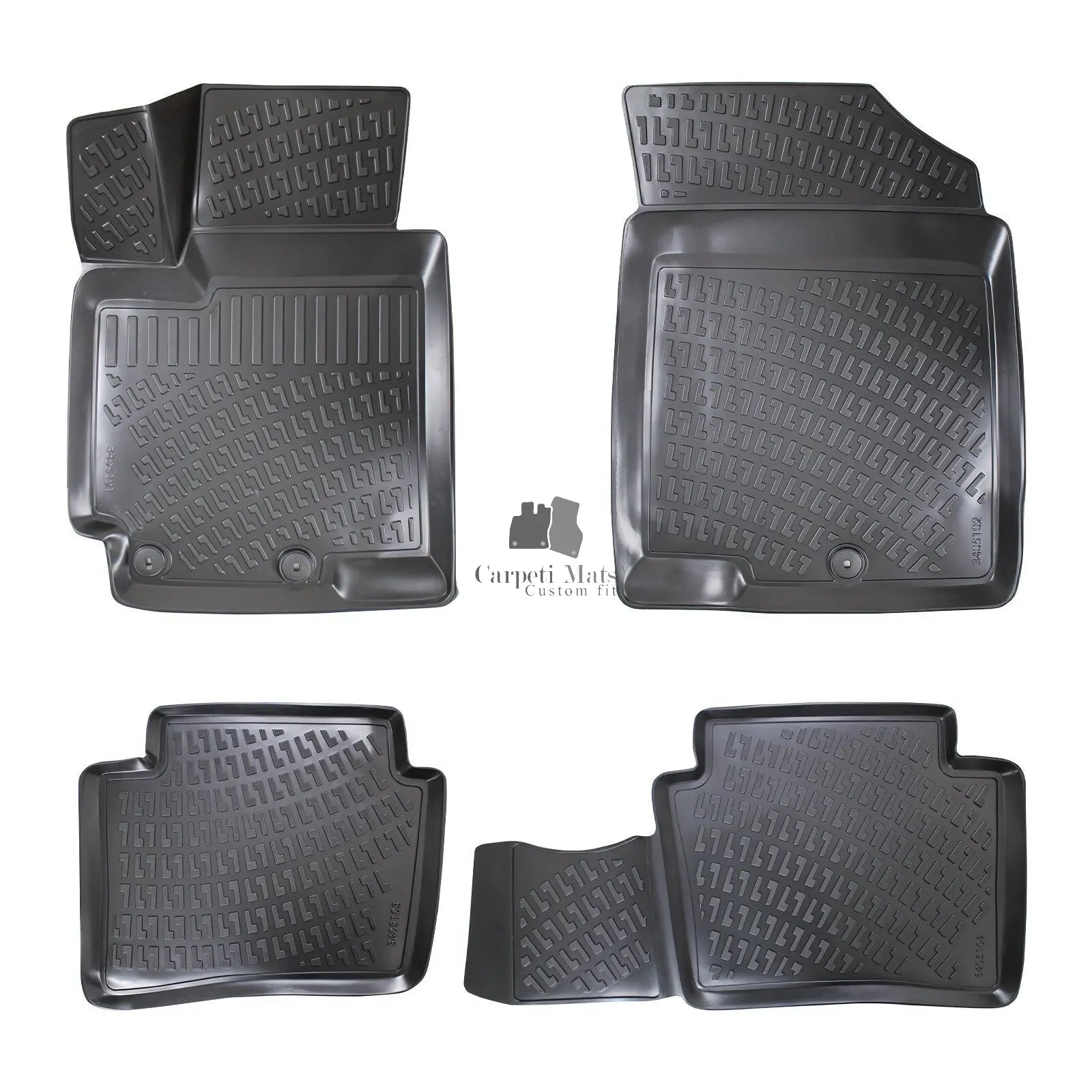 Car Floor Mats Liners For Hyundai Accent 2011-2018 All Season Heavy Duty 3d Rugs