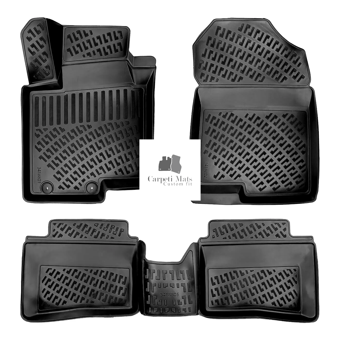 Car Floor Mats Liners For Hyundai Bayon 2021-2025 All Season Heavy Duty 3d Rugs