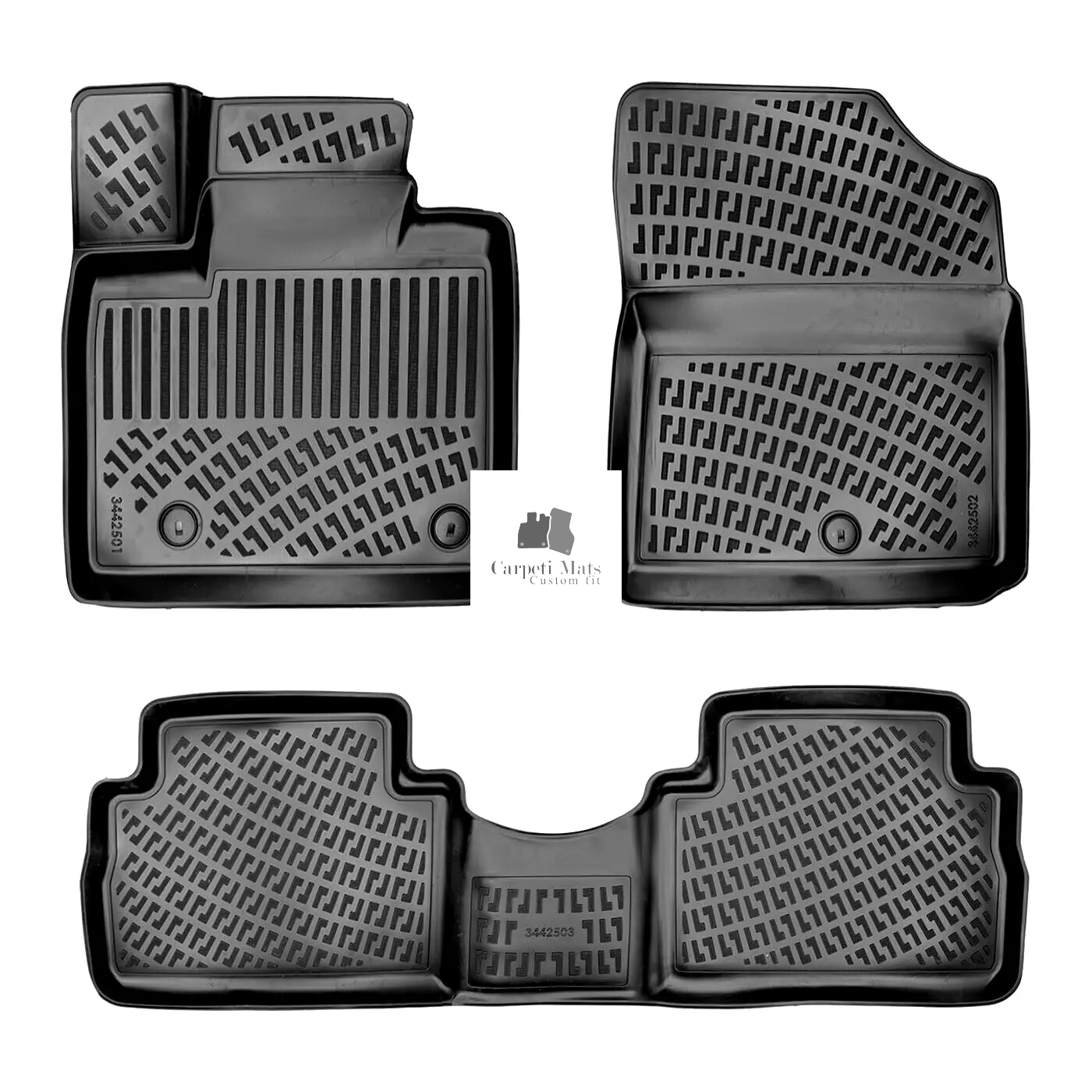 Car Floor Mats Liners For Hyundai Santa Fe 2019-2023 All Season Heavy Duty Rugs
