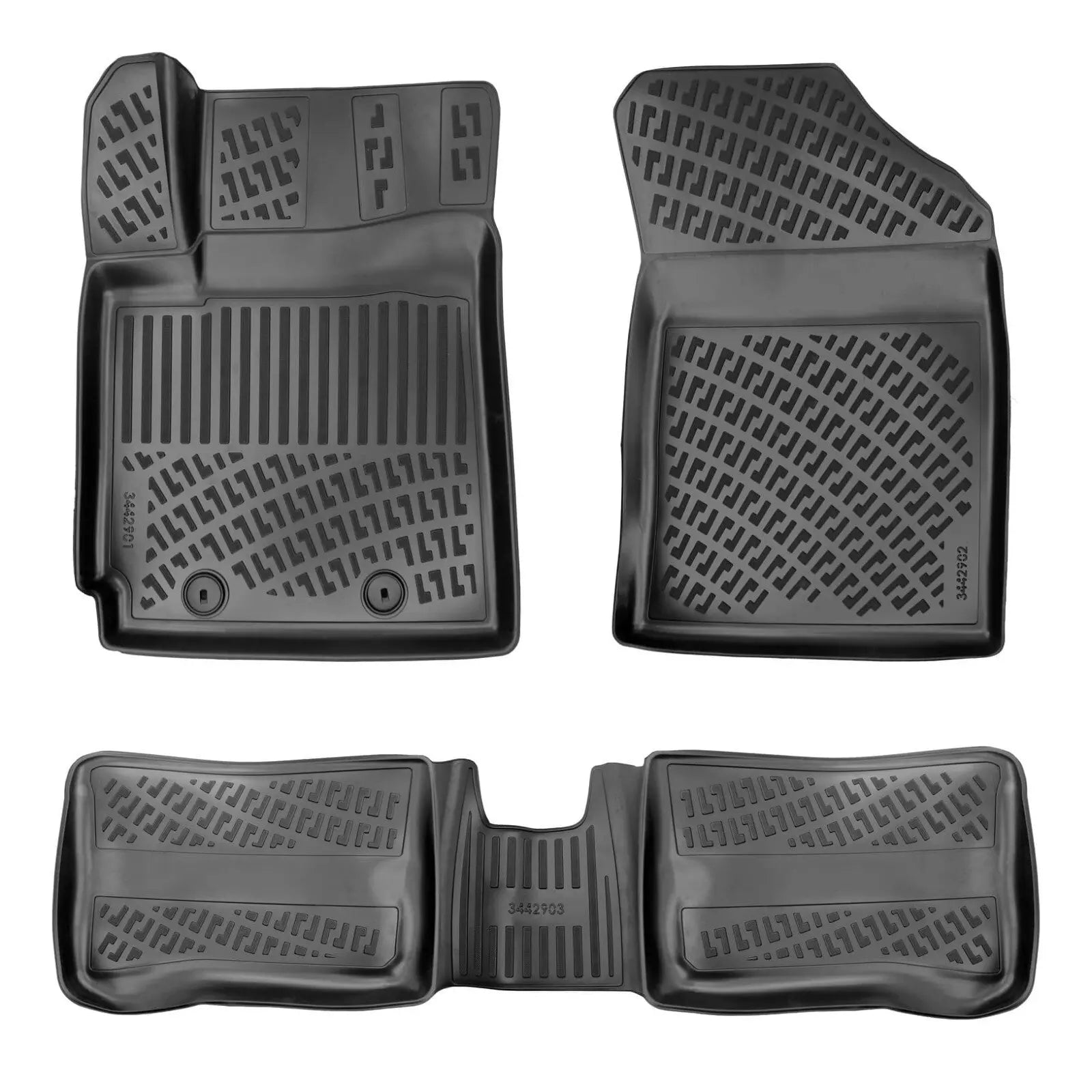 Car Floor Mats Liners For Hyundai i-10 2019-2025 All Season Heavy Duty Auto Rugs
