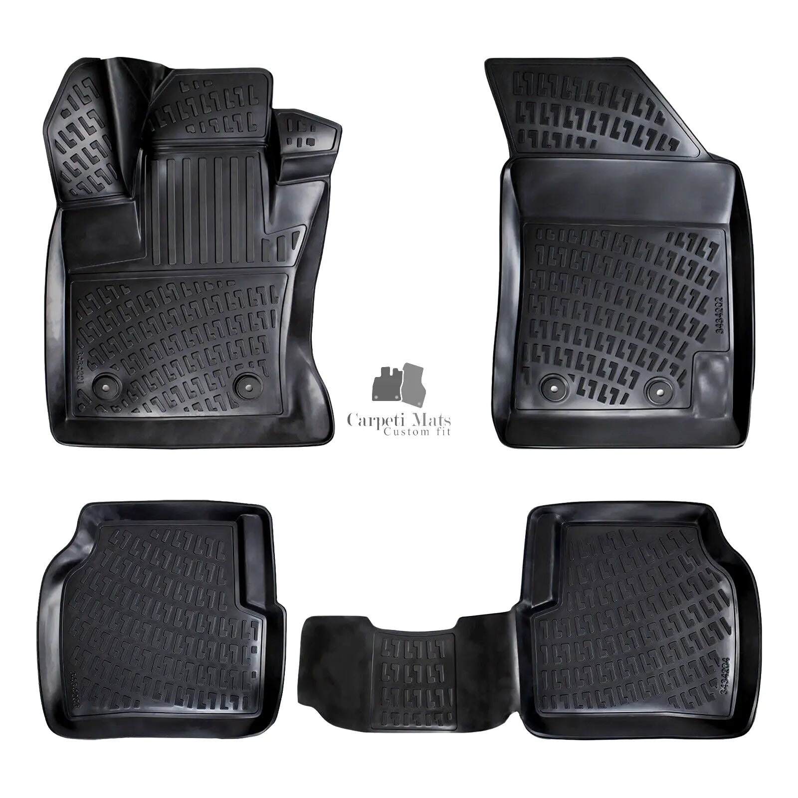 Car Floor Mats Liners For Jeep Compass 2017-2024 All Season Heavy Duty Auto Rugs
