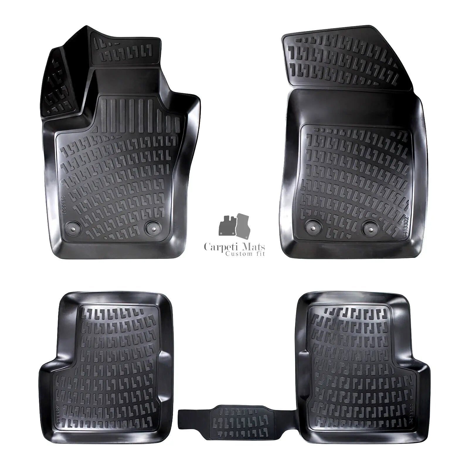 Car Floor Mats Liners For Jeep Renegade 2014-2024 All Season Heavy Duty 3D Rugs