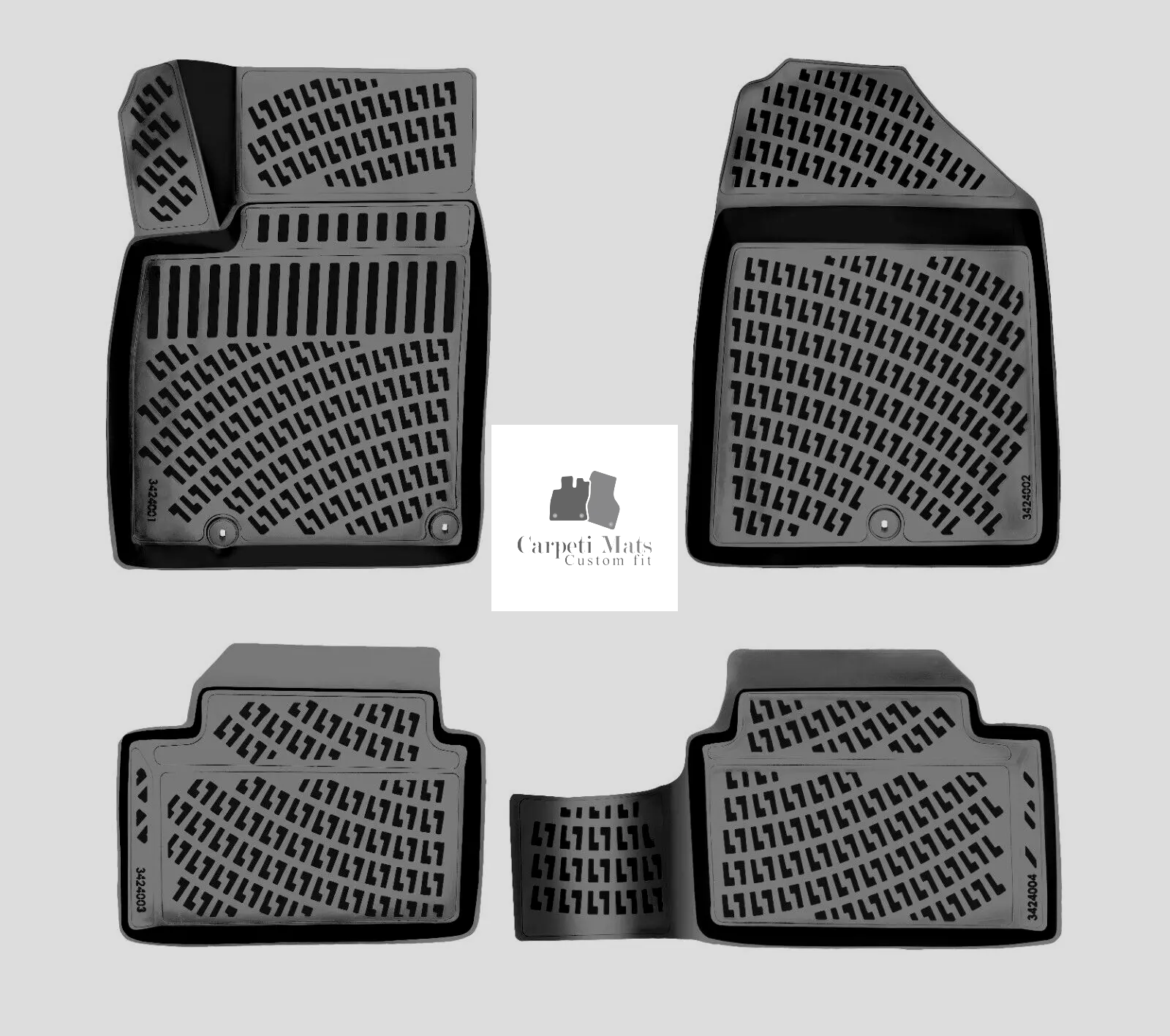 Car Floor Mats Liners For Kia C'eed 2018-2024 All Season Heavy Duty 3d Auto Rugs