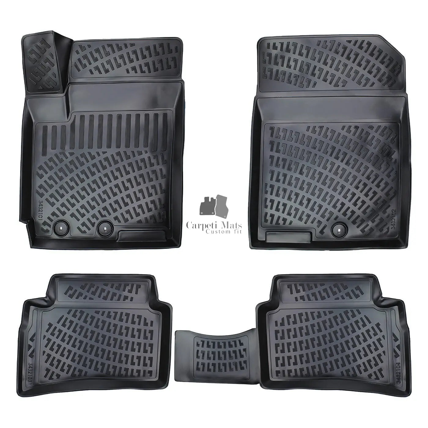 Car Floor Mats Liners For Kia Stonic 2017-2024 All Season Heavy Duty Auto Rugs