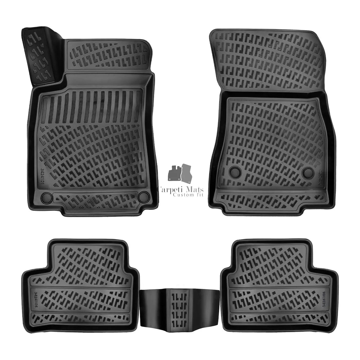 Car Floor Mats Liners For Mercedes 2020-2025 All Season Heavy Duty 3D Auto Rugs
