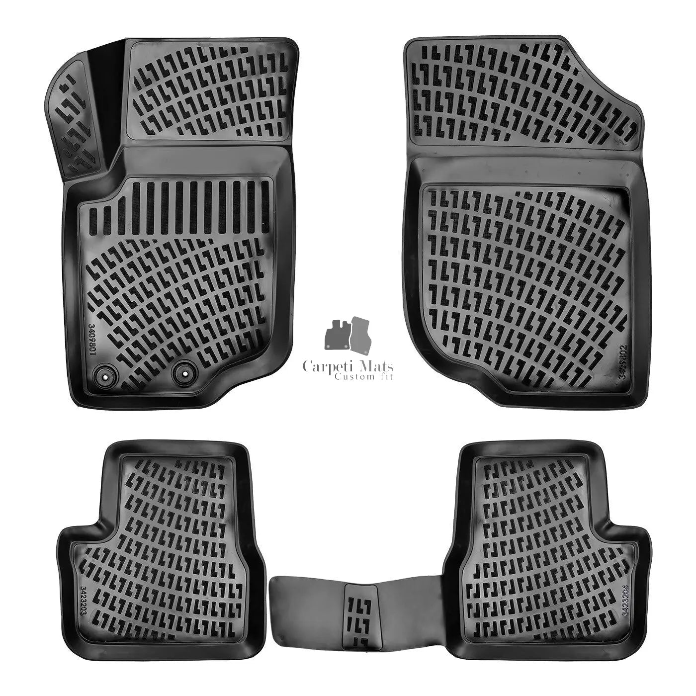 Car Floor Mats Liners For Peugeot 207 2006-2014 All Season Heavy Duty Auto Rugs