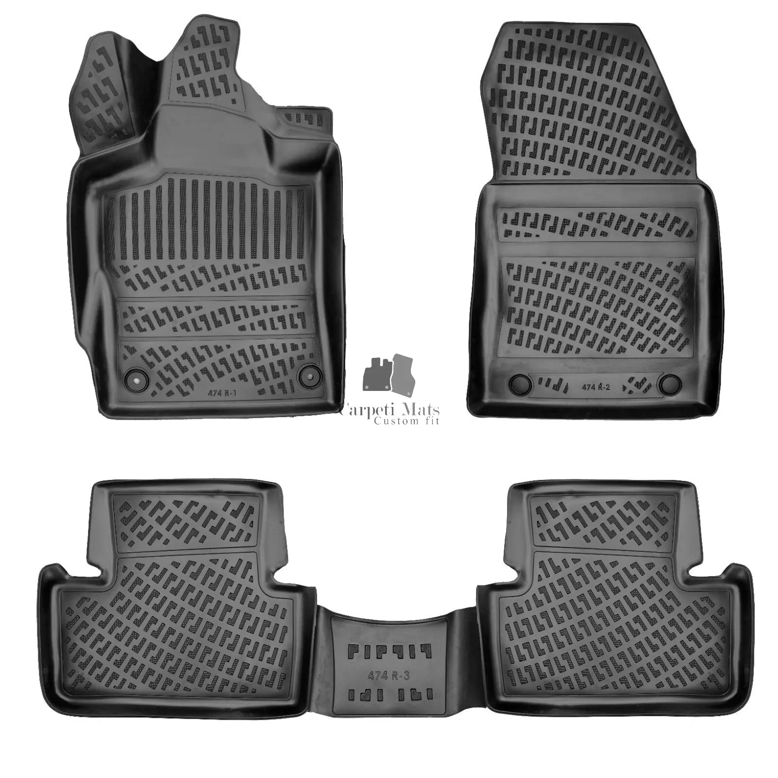 Car Floor Mats Liners For Peugeot 308 2022-2025 All Season Heavy Duty Auto Rugs