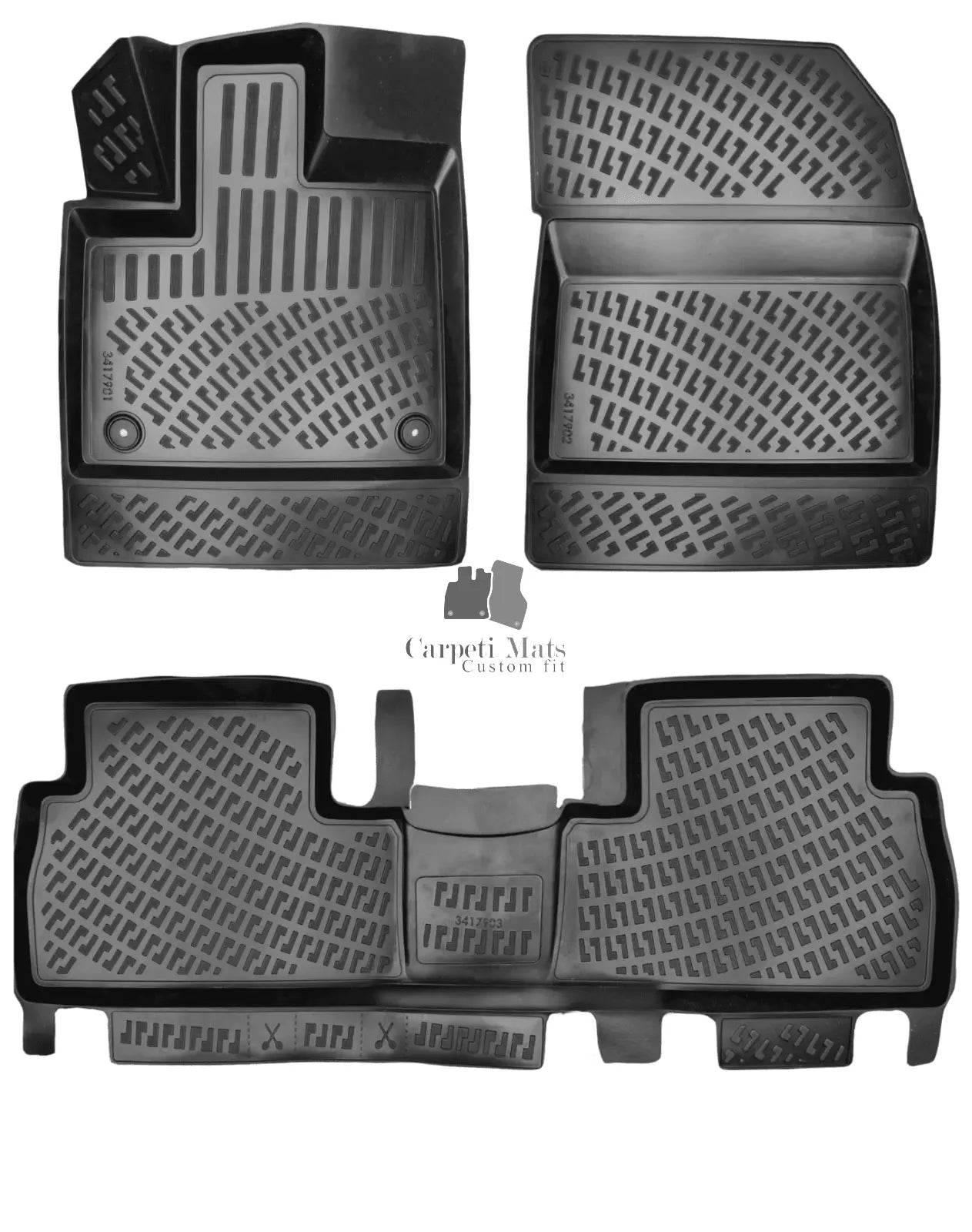 Car Floor Mats Liners For Peugeot Rifter 2018-2023 All Season Heavy Duty 3d Rugs