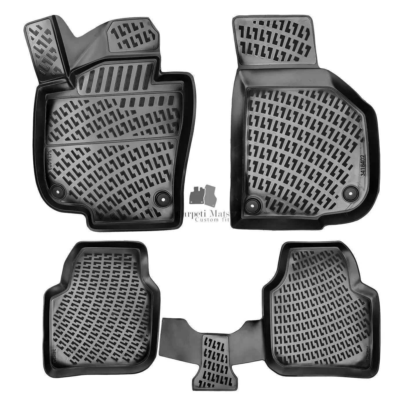 Car Floor Mats Liners For Skoda Superb 2008-2015 All Season Heavy Duty 3D Rugs