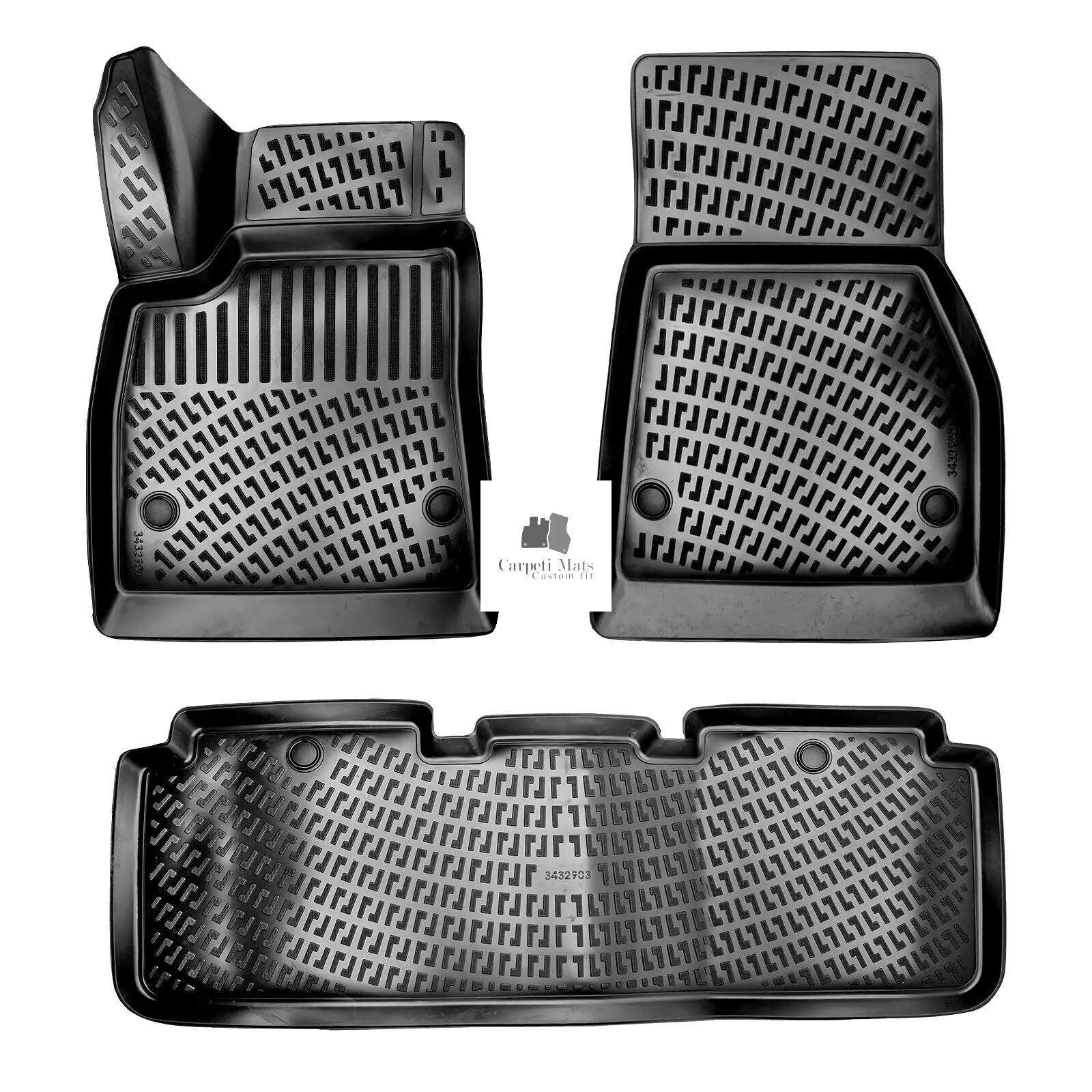 Car Floor Mats Liners For Tesla Model S 2012-2020 All Season Heavy Duty 3D Rugs