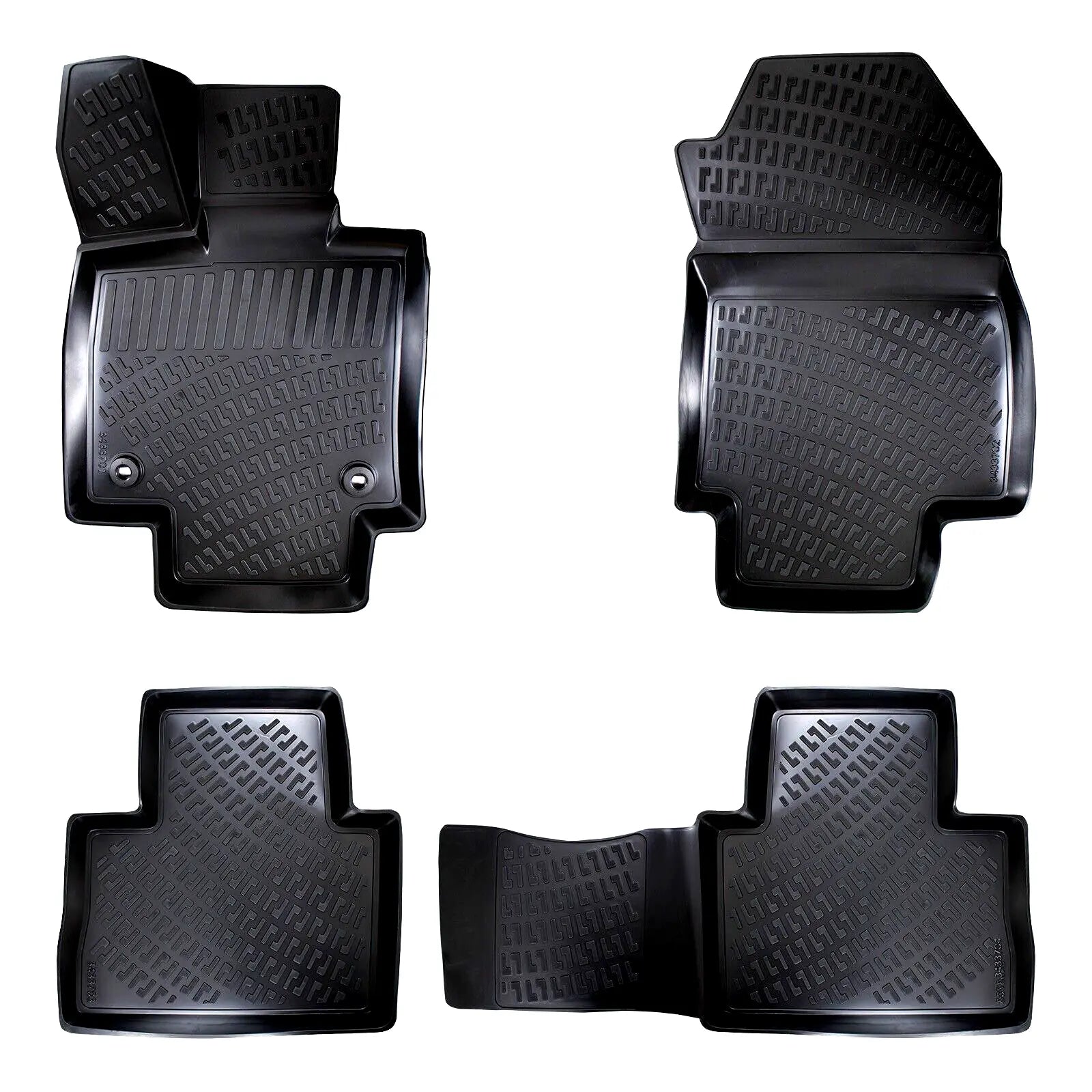Car Floor Mats Liners For Toyota Rav4 2018-2021 All Season Heavy Duty Auto Rugs