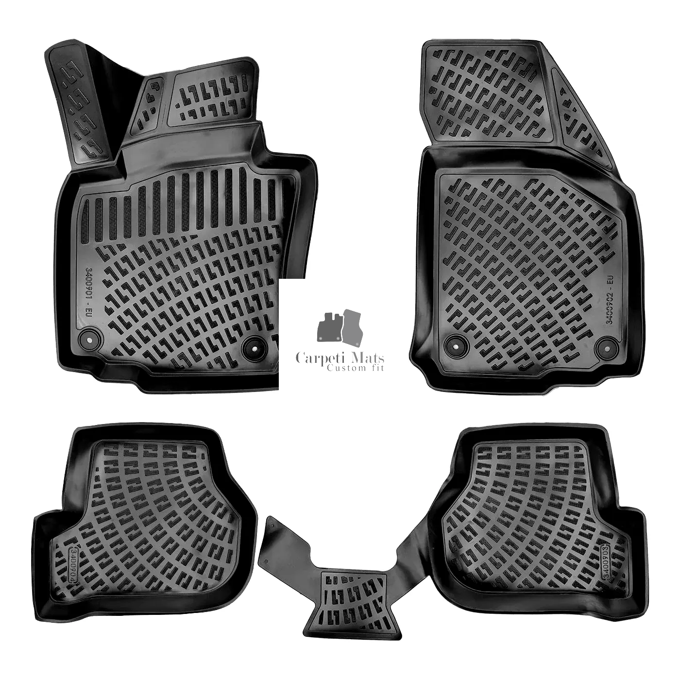 Car Floor Mats Liners For VW Golf 5 2003-2009 All Season Heavy Duty 3D Auto Rugs