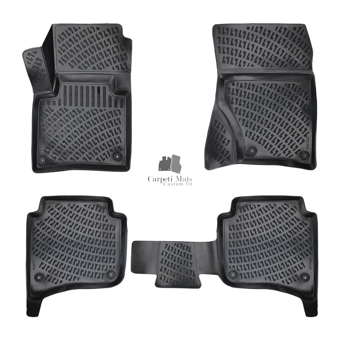 Car Floor Mats Liners For Volkswagen Touareg 2014-2018 All Season Heavy Duty Rug