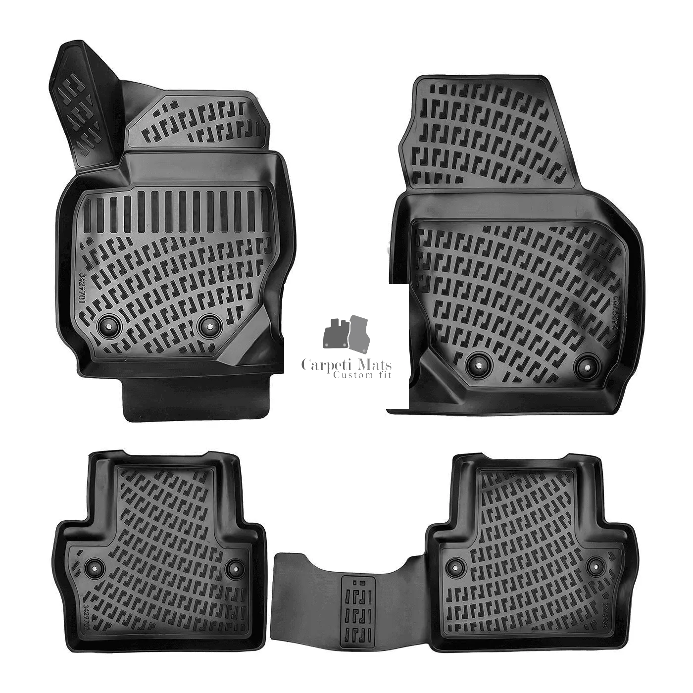 Car Floor Mats Liners For Volvo S80 2006-2016 All Season Heavy Duty 3D Auto Rugs