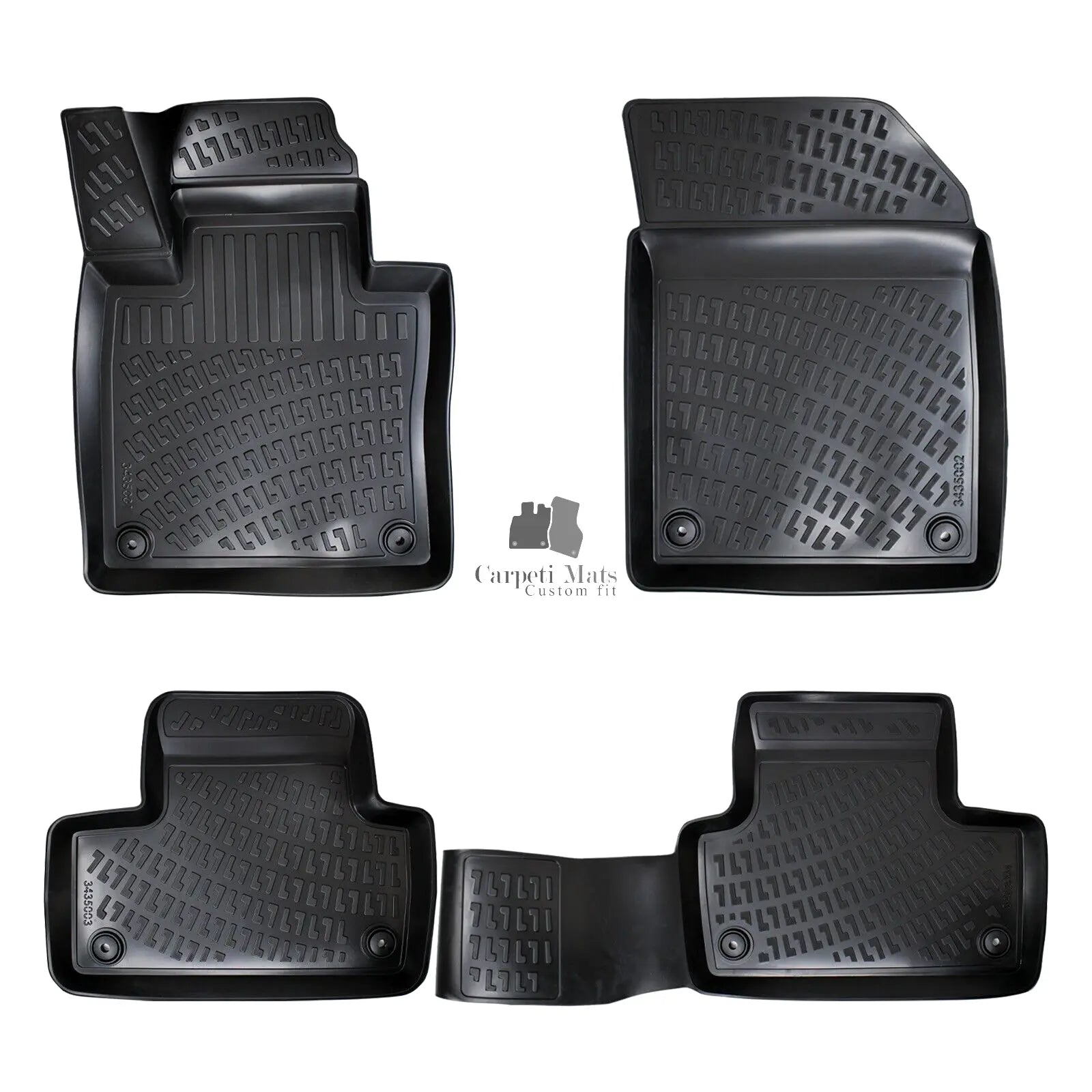 Car Floor Mats Liners For Volvo XC60 2017-2025 All Season Heavy Duty Auto Rugs