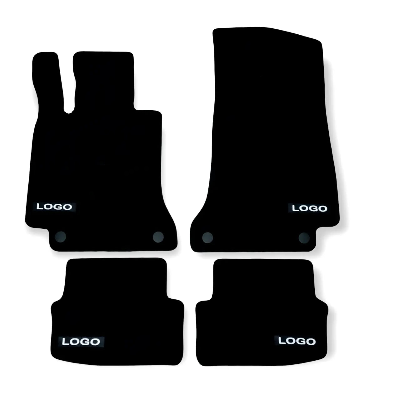 Car Floor Mats Velour For AMG Mercedes C Class Coupe Waterproof Black Car Liners