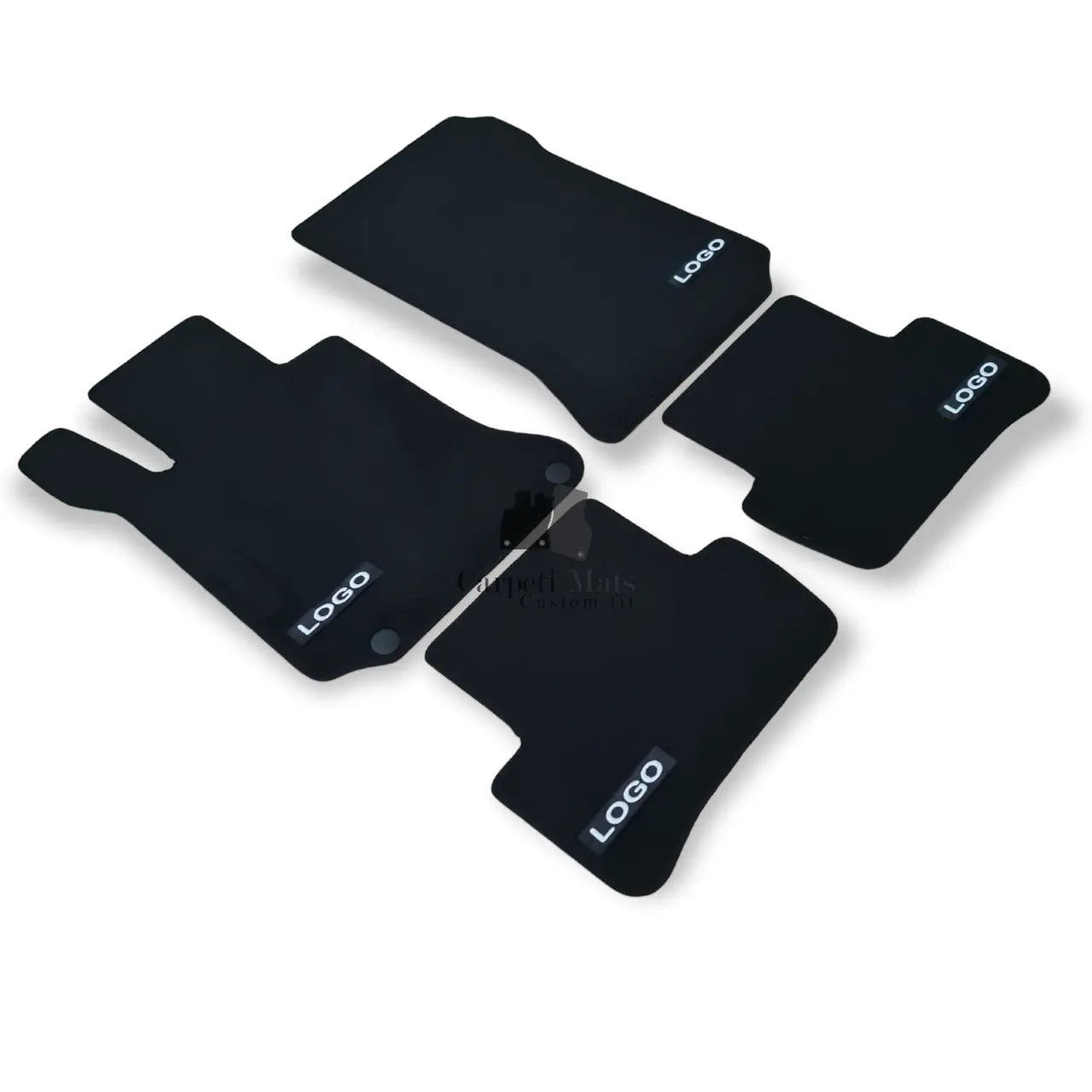 Car Floor Mats Velour For AMG Mercedes C Class W204 Auto Liners Waterproof Black