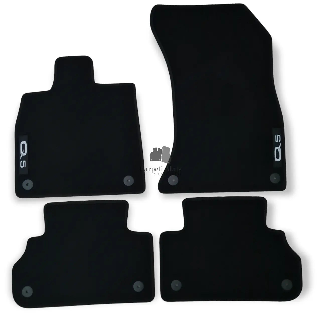 Car Floor Mats Velour For Audi Q5 SQ5 FY Waterproof Black Carpet Auto Liners New