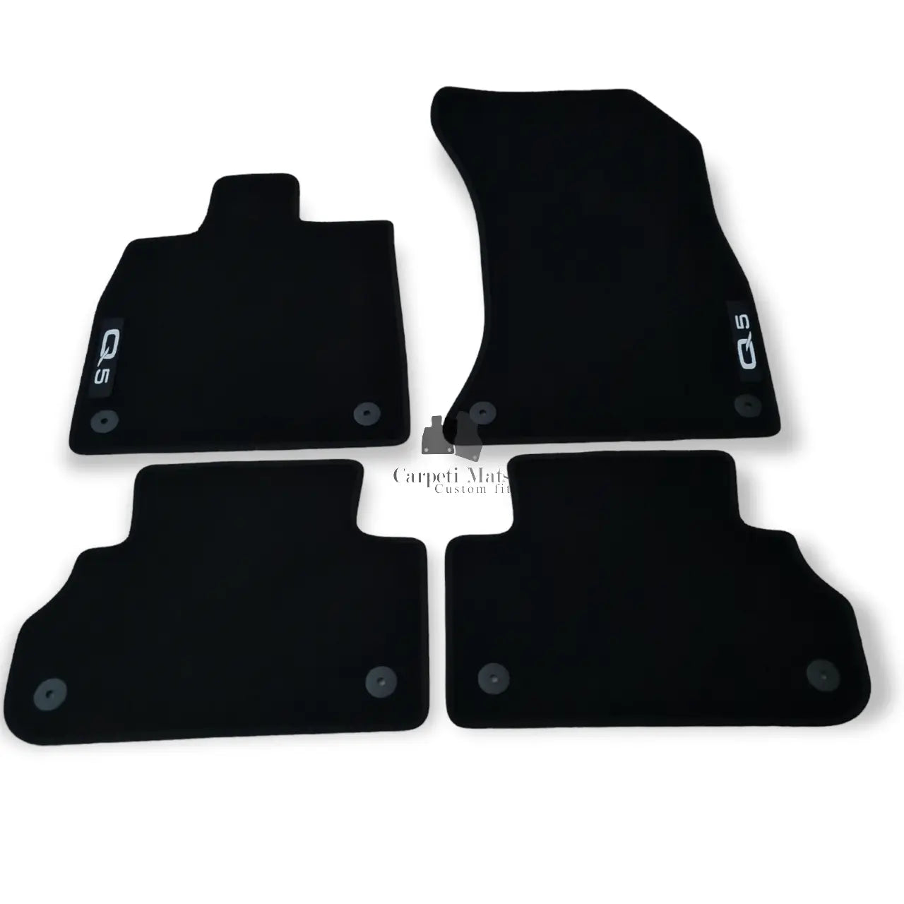 Car Floor Mats Velour For Audi Q5 SQ5 FY Waterproof Black Carpet Auto Liners New