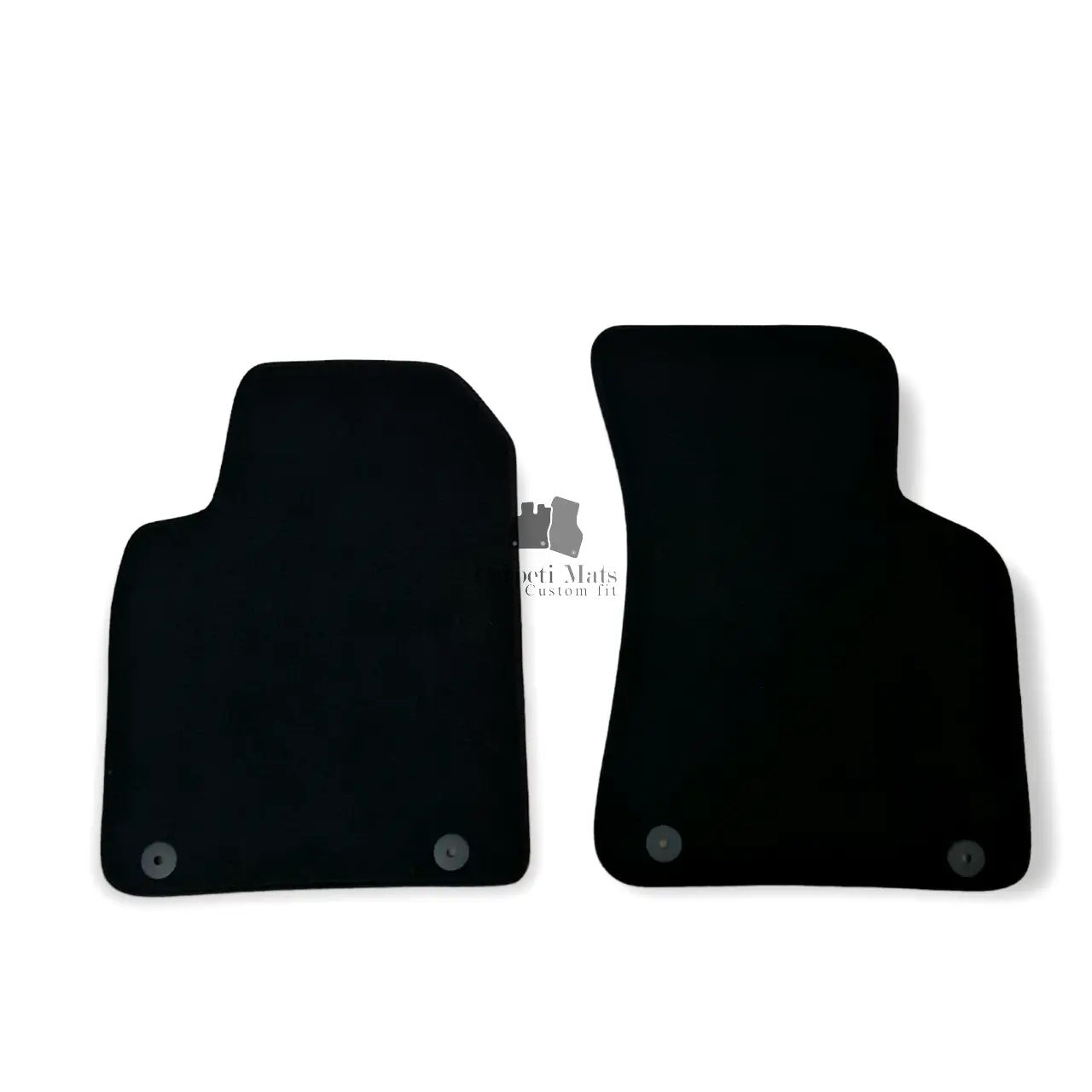 thumbnail image 2 of Carpeti Mats Velour Waterproof Floor Mat Set For Audi Q3 (2011-2018) – Black, 4-Piece With Embroidered Logo 2 of 3