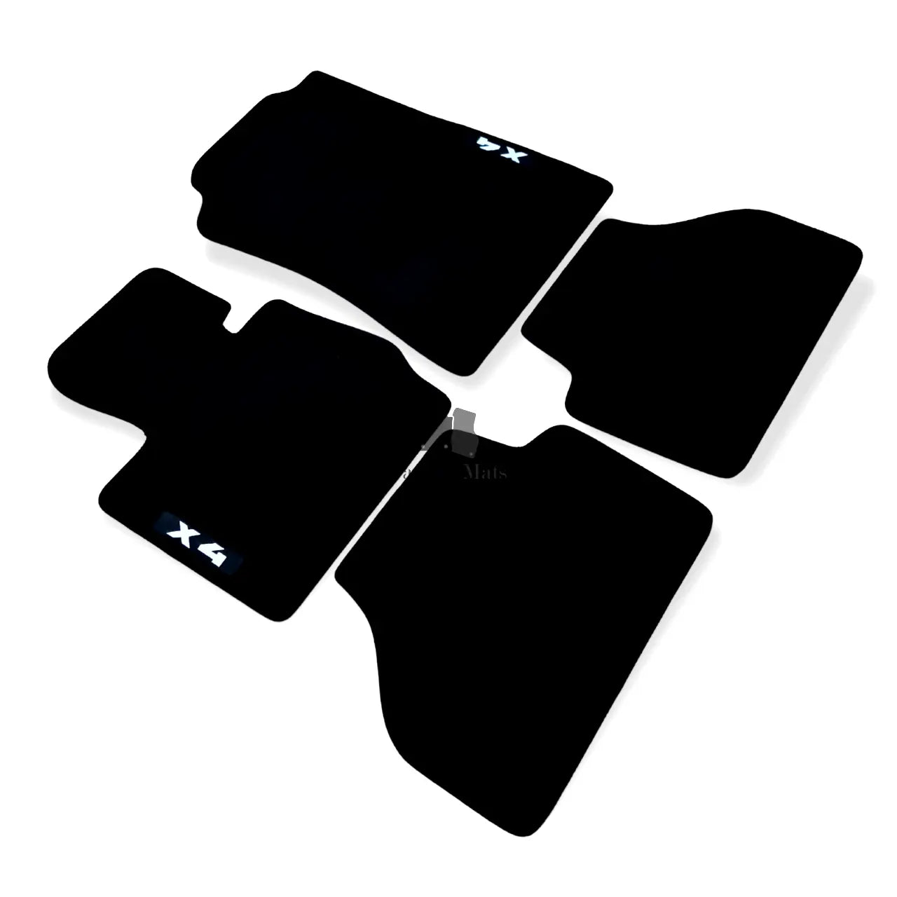Car Floor Mats Velour For BMW X4 F26 MX4 Waterproof Black Carpet Auto Liners New