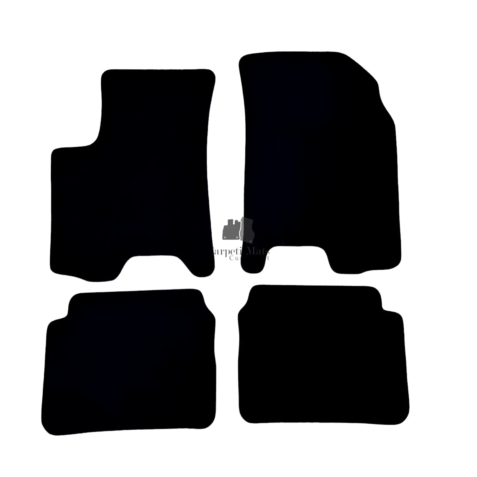 Car Floor Mats Velour For Chevrolet Kalos Waterproof Black Carpet Auto Liners
