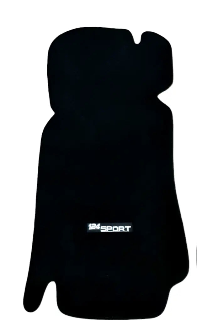 Car Floor Mats Velour For Fiat 124 Sport Waterproof Black Carpet Rugs Liners New