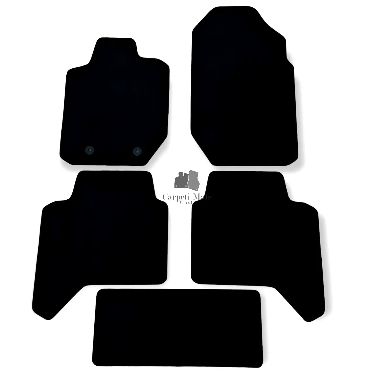 Car Floor Mats Velour For Ford Ranger Waterproof Black Carpet Rugs Auto Liners